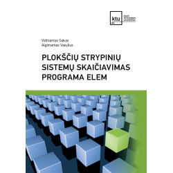 Plokščių strypinių sistemų skaičiavimas programa ELEM